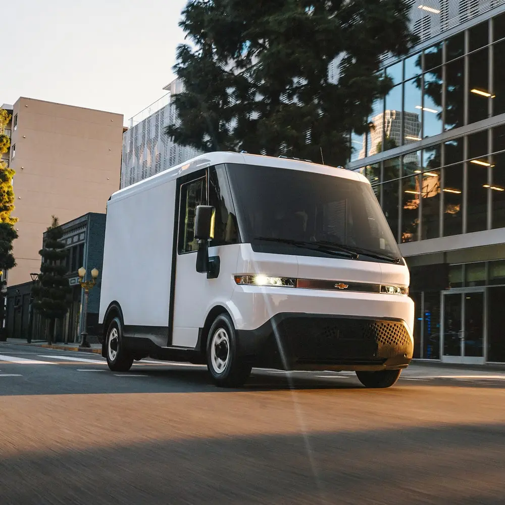 Courier and parcel delivery van in the Greater Toronto Area